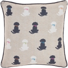 PET BEDS & HOUSES L0407 BLACK 16" X 16" THROW PILLOW