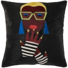 NATURAL LEATHER HIDE S2280 BLACK 20" X 20" THROW PILLOW