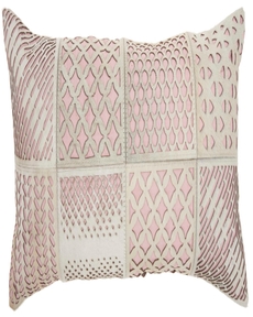 NATURAL LEATHER HIDE S2432 ROSE 14" x 32" THROW PILLOW