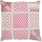 NATURAL LEATHER HIDE S4291 ROSE 20" x 20" THROW PILLOW