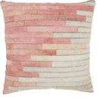 NATURAL LEATHER HIDE S4292 ROSE 20" x 20" THROW PILLOW