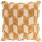 57 GRAND BY NICOLE CURTIS RC116 YELLOW 18" x 18" THROW PILLOW