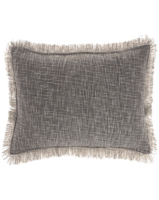 57 GRAND BY NICOLE CURTIS ZH017 CHARCOAL 14" X 24" THROW PILLOW