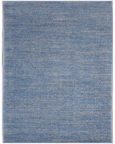 Nourison Essentials NRE01 Blue/Grey Rug 2'2" x 10'