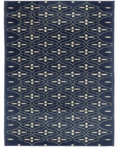 Nourison Essentials NRE04 Navy Ivory 2'2" x 7'6" Area Rug