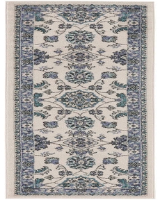 Nourison Essentials NRE05 Ivory Blue 2' x 6' Area Rug