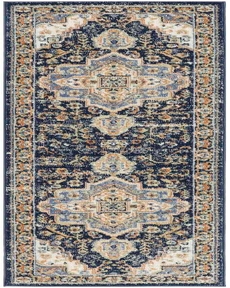 Nourison Essentials Persian NRE07 Navy 2'2" x 10' Area Rug