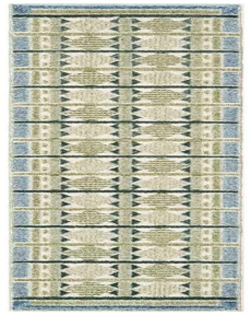 Nordic NRC06 Green Blue 2' x 6' Area Rug