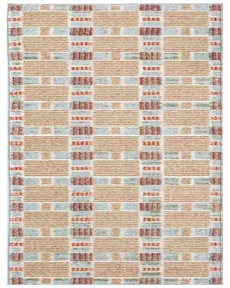 Nordic NRC14 Rust Multicolor 2' x 6' Area Rug