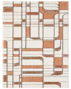Nordic NRC17 Ivory Rust 2' x 6' Area Rug