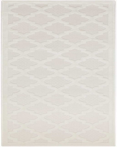 Nourison Easy Care NES01 Ivory White 2' x 6' Area Rug