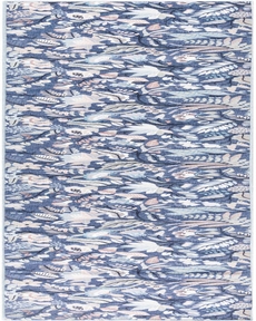 Nourison Washables NWB02 Navy Multicolor 2'2" x 10' Area Rug