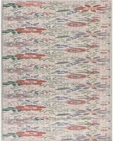 Nourison Washables NWB06 Cream Multicolor 2'2" x 10' Area Rug