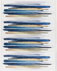 Nourison Washables NWB09 Blue Multicolor 2'2" x 10' Area Rug