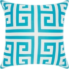 OUTDOOR PILLOWS AS047 TURQUOISE 20" x 20" THROW PILLOW