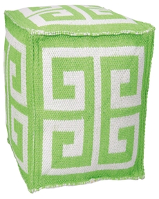 OUTDOOR PILLOW AS555 APPLE GREEN 16" x 16" x 16" POUF