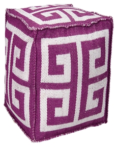 OUTDOOR PILLOW AS555 LILAC 16" x 16" x 16" POUF