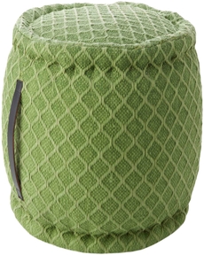 OUTDOOR PILLOW AS696 GREEN 20" x 20" x 12" POUF