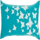 OUTDOOR PILLOWS L0204 TURQUOISE 12" x 22" THROW PILLOW