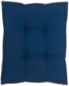 OUTDOOR PILLOWS QY029 NAVY 18" x 18" x 3" SEAT CUSHION