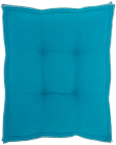 OUTDOOR PILLOWS QY029 TURQUOISE 18" x 18" x 3" SEAT CUSHION
