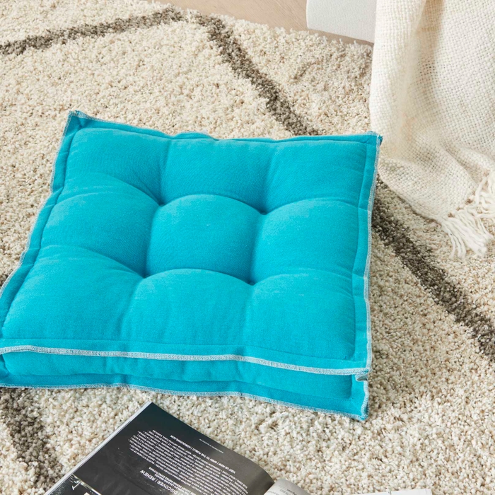 Outdoor Pillows Qy029 Turquoise 18 X, Turquoise Outdoor Seat Cushions