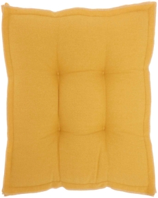 OUTDOOR PILLOWS QY029 YELLOW 18" x 18" x 3" SEAT CUSHION