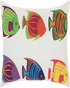 OUTDOOR PILLOWS TI775 MULTICOLOR 14" x 22" THROW PILLOW