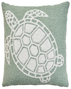 Outdoor Pillow VJ002 Aqua 18" x 18" Throw Pillow