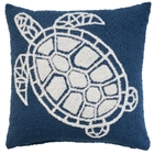 Outdoor Pillow VJ002 Navy 18" x 18" Throw Pillow
