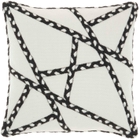 OUTDOOR PILLOWS VJ006 BLACK 18" x 18" THROW PILLOW