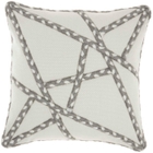 OUTDOOR PILLOWS VJ006 GREY 18" x 18" THROW PILLOW