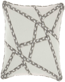 OUTDOOR PILLOWS VJ006 GREY 18" x 18" THROW PILLOW