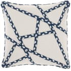 OUTDOOR PILLOWS VJ006 NAVY 18" x 18" THROW PILLOW