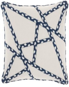 OUTDOOR PILLOWS VJ006 NAVY 18" x 18" THROW PILLOW