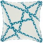 OUTDOOR PILLOWS VJ006 TURQUOISE 18" x 18" THROW PILLOW