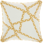 OUTDOOR PILLOWS VJ006 YELLOW 18" x 18" THROW PILLOW