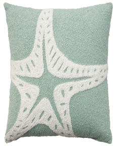 Outdoor Pillow VJ008 Aqua 18" x 18" Throw Pillow