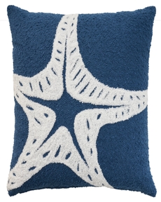 Outdoor Pillow VJ008 Navy 18" x 18" Throw Pillow