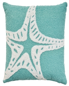 Outdoor Pillow VJ008 Turquoise 18" x 18" Throw Pillow