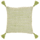 OUTDOOR PILLOW VJ025 GREEN 18" X 18" THROW PILLOW