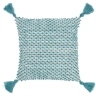 OUTDOOR PILLOW VJ025 TURQUOISE 18" X 18" THROW PILLOW