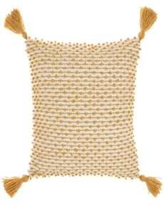 OUTDOOR PILLOW VJ025 YELLOW 18" X 18" THROW PILLOW