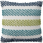 Outdoor Pillow VJ062 Blue/Multicolor 18" x 18" Throw Pillow