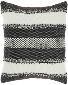 OUTDOOR PILLOWS VJ088 BLACK 14" x 22" THROW PILLOW