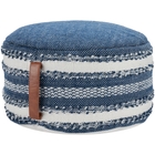 OUTDOOR PILLOW VJ088 NAVY 20" X 20" X 12" POUF