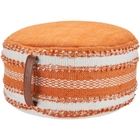OUTDOOR PILLOW VJ088 ORANGE 20" X 20" X 12" POUF