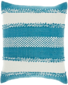 OUTDOOR PILLOWS VJ088 TURQUOISE 14" x 22" THROW PILLOW