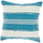 OUTDOOR PILLOWS VJ088 TURQUOISE 18" x 18" THROW PILLOW