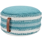 OUTDOOR PILLOW VJ088 TURQUOISE 20" X 20" X 12" POUF
